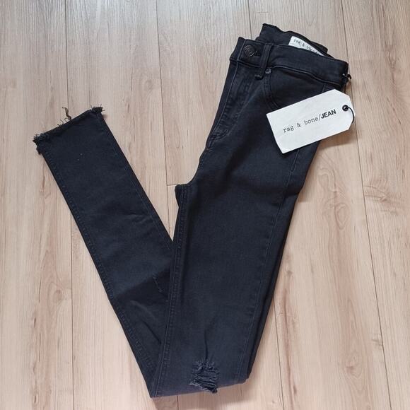 Rag & Bone High-Rise Skinny Jeans Night Wash Size 26 NWT - Picture 5 of 15